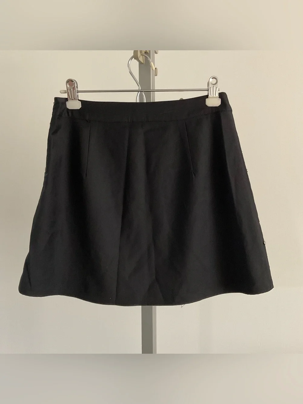 Aqua Black A-Line Skirt with Silver Studs - Picture 2 of 7